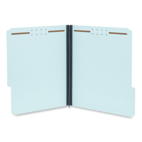 UNV10401 - Universal - Top Tab Classification Folders, 2&quot; Expansion, 2 Fasteners, Letter Size, Light Blue Exterior, 25/Box