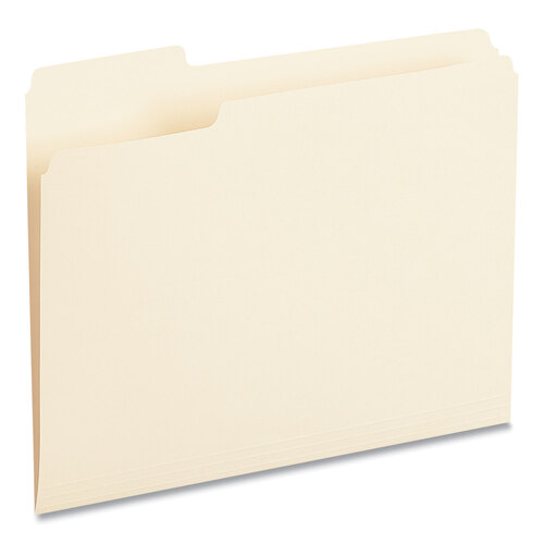 UNV12121 - Universal - Top Tab File Folders, 1/3-Cut Tabs: Left Position, Letter Size, 0.75&quot; Expansion, Manila, 100/Box
