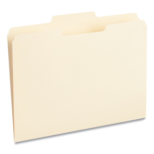 UNV12122 - Universal - Top Tab File Folders, 1/3-Cut Tabs: Center Position, Letter Size, 0.75&quot; Expansion, Manila, 100/Box