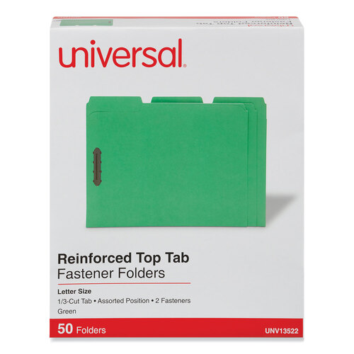 Deluxe Reinforced Top Tab Fastener Folders, 0.75 Deluxe Reinforced Top Tab Fastener Folders, 0.75