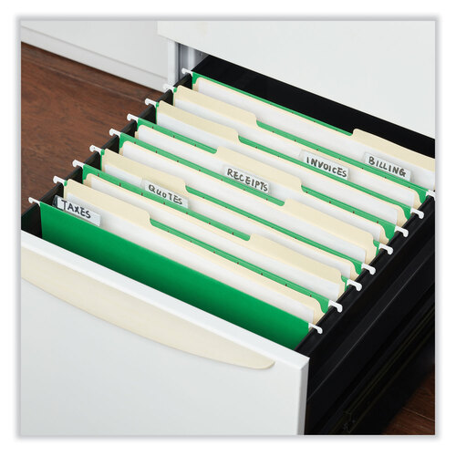 UNV14117 - Universal - Deluxe Bright Color Hanging File Folders, Letter Size, 1/5-Cut Tabs, Bright Green, 25/Box