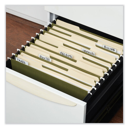 UNV14141 - Universal - Box Bottom Hanging File Folders, 1&quot; Capacity, Letter Size, 1/5-Cut Tabs, Standard Green, 25/Box