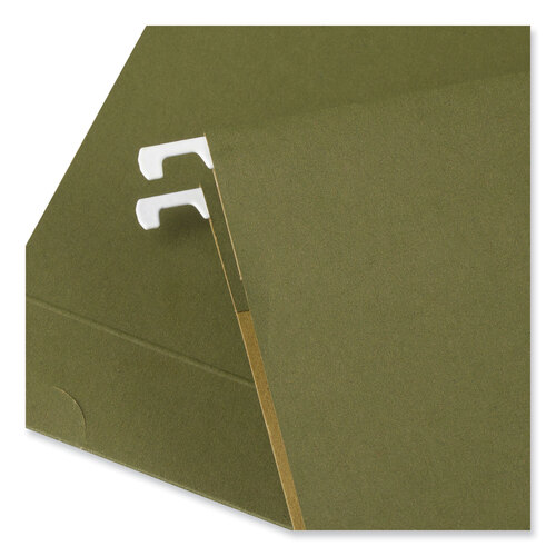UNV14152 - Universal - Box Bottom Hanging File Folders, 2&quot; Capacity, Legal Size, 1/5-Cut Tabs, Standard Green, 25/Box