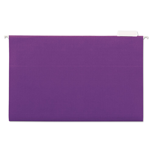 UNV14220 - Universal - Deluxe Bright Color Hanging File Folders, Legal Size, 1/5-Cut Tabs, Violet, 25/Box