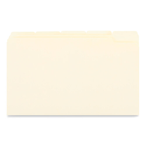 UNV15115 - Universal - Top Tab File Folders, 1/5-Cut Tabs: Assorted, Legal Size, 0.75&quot; Expansion, Manila, 100/Box