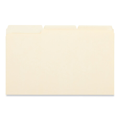 UNV16123 - Universal - Double-Ply Top Tab Manila File Folders, 1/3-Cut Tabs: Assorted, Legal Size, 0.75&quot; Expansion, Manila, 100/Box
