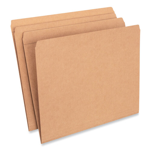 UNV16130 - Universal - Reinforced Kraft Top Tab File Folders, Straight Tabs, Letter Size, 0.75&quot; Expansion, Brown, 100/Box