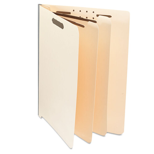 UNV16150 - Universal - Six-Section Manila End Tab Classification Folders, 2&quot; Expansion, 2 Dividers, 6 Fasteners, Letter Size, Manila, 10/Box