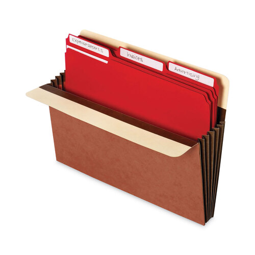 UNV17562 - Universal - Redrope Expanding File Pockets, 7&quot; Expansion, Letter Size, Brown, 5/Box