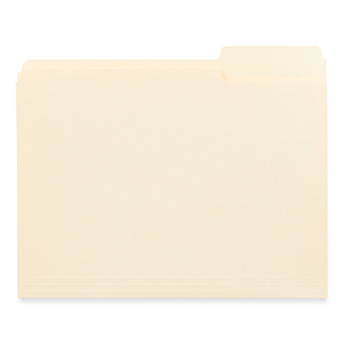 UNV18103 - Universal - Top Tab File Folders, 1/3-Cut Tabs: Assorted, Letter Size, 0.75&quot; Expansion, Manila, 250/Box