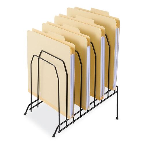 UNV20070 - Universal - Wire Tiered File Sorter, 8 Sections, Letter to Legal Size Files, 8&quot; x 10.5&quot; x 12.5&quot;, Black