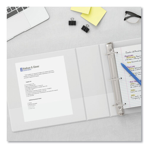 UNV20702 - Universal - Slant D-Ring View Binder, 3 Rings, 0.5&quot; Capacity, 11 x 8.5, White
