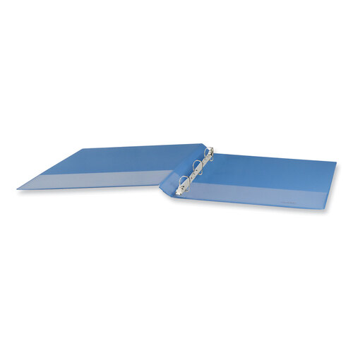 UNV20703 - Universal - Slant D-Ring View Binder, 3 Rings, 0.5&quot; Capacity, 11 x 8.5, Light Blue