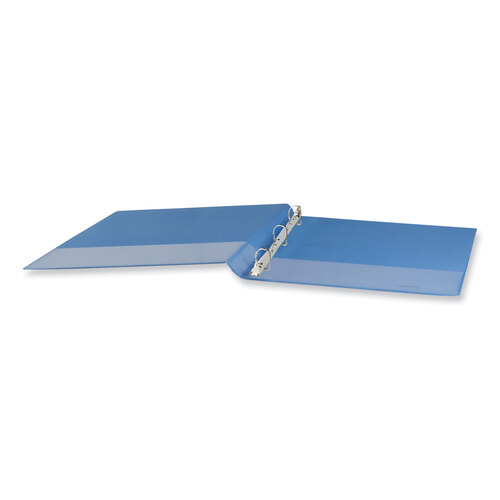 UNV20713 - Universal - Slant D-Ring View Binder, 3 Rings, 1&quot; Capacity, 11 x 8.5, Light Blue