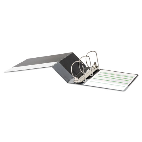 UNV20714 - Universal - Deluxe Non-View D-Ring Binder with Label Holder, 3 Rings, 5&quot; Capacity, 11 x 8.5, Black