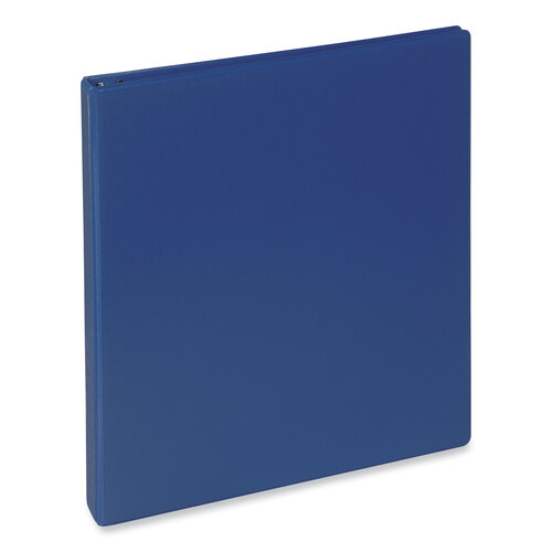 UNV20717 - Universal - Slant D-Ring View Binder, 3 Rings, 0.5&quot; Capacity, 11 x 8.5, Navy Blue