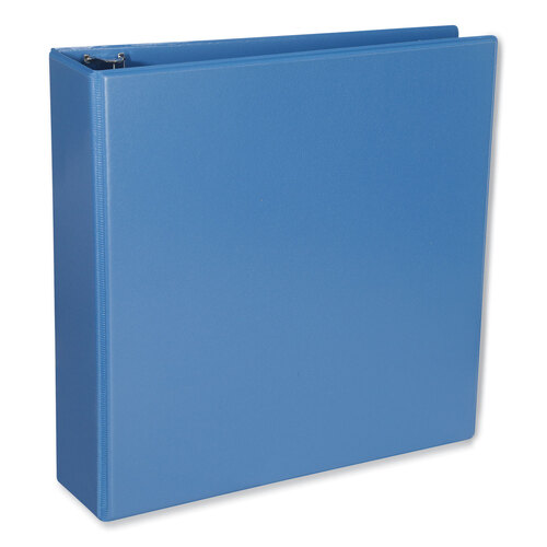 UNV20733 - Universal - Slant D-Ring View Binder, 3 Rings, 2&quot; Capacity, 11 x 8.5, Light Blue