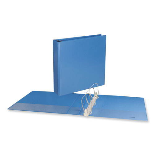 UNV20733 - Universal - Slant D-Ring View Binder, 3 Rings, 2&quot; Capacity, 11 x 8.5, Light Blue