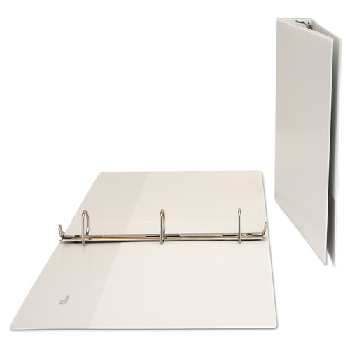 UNV20744 - Universal - Slant D-Ring View Binder, 3 Rings, 1.5&quot; Capacity, 11 x 8.5, White
