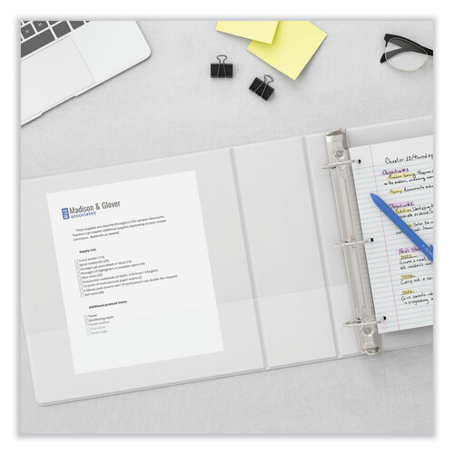 UNV20746 - Universal - Slant D-Ring View Binder, 3 Rings, 2&quot; Capacity, 11 x 8.5, White