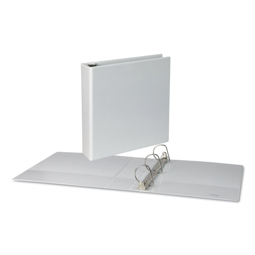 UNV20746PK - Universal - Slant D-Ring View Binder, 3 Rings, 2&quot; Capacity, 11 x 8.5, White, 4/Pack