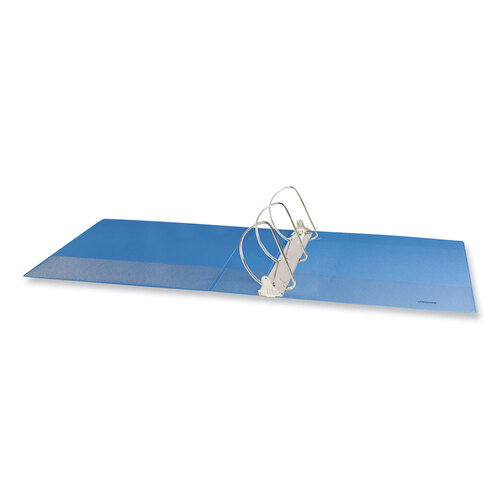 UNV20753 - Universal - Slant D-Ring View Binder, 3 Rings, 3&quot; Capacity, 11 x 8.5, Light Blue