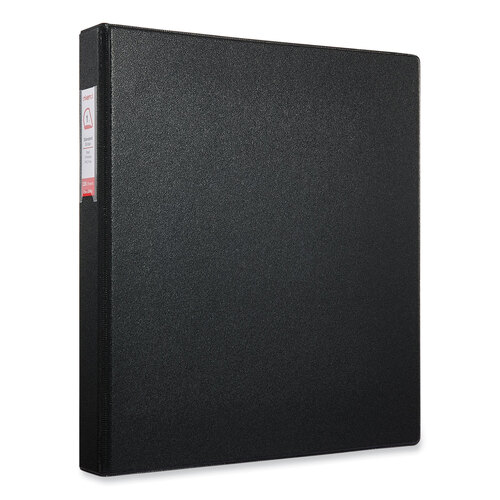 UNV20761 - Universal - Deluxe Non-View D-Ring Binder with Label Holder, 3 Rings, 1&quot; Capacity, 11 x 8.5, Black