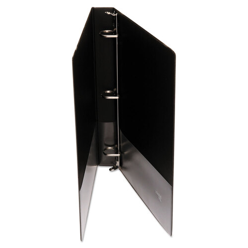 UNV20761 - Universal - Deluxe Non-View D-Ring Binder with Label Holder, 3 Rings, 1&quot; Capacity, 11 x 8.5, Black