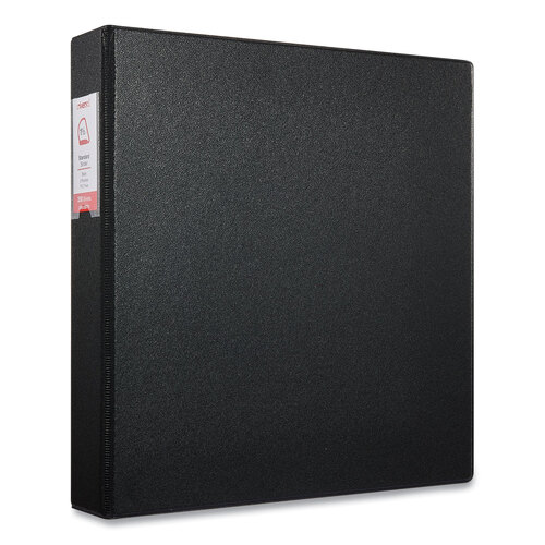 UNV20771 - Universal - Deluxe Non-View D-Ring Binder with Label Holder, 3 Rings, 1.5&quot; Capacity, 11 x 8.5, Black