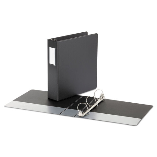 UNV20781 - Universal - Deluxe Non-View D-Ring Binder with Label Holder, 3 Rings, 2&quot; Capacity, 11 x 8.5, Black