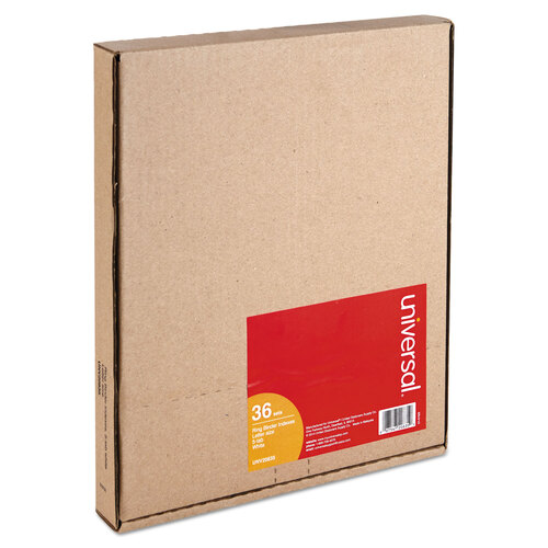 UNV20835 - Universal - Self-Tab Index Dividers, 5-Tab, 11 x 8.5, White, 36 Sets