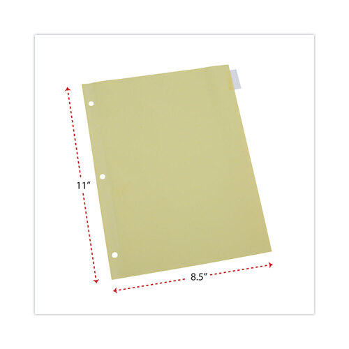 UNV20841 - Universal - Insertable Tab Index, 8-Tab, 11 x 8.5, Buff, Clear Tabs, 24 Sets