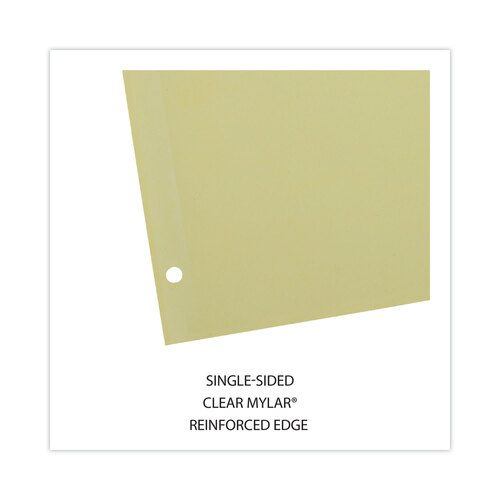 UNV20841 - Universal - Insertable Tab Index, 8-Tab, 11 x 8.5, Buff, Clear Tabs, 24 Sets