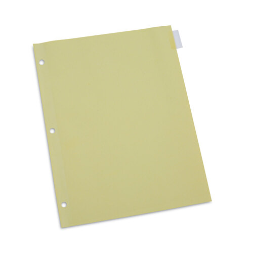 UNV20841 - Universal - Insertable Tab Index, 8-Tab, 11 x 8.5, Buff, Clear Tabs, 24 Sets