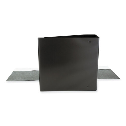 UNV20995 - Universal - Slant D-Ring View Binder, 3 Rings, 4&quot; Capacity, 11 x 8.5, Black