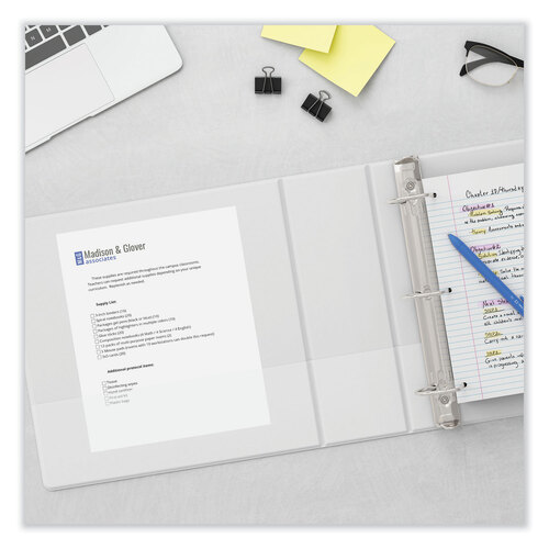 UNV20997 - Universal - Slant D-Ring View Binder, 3 Rings, 5&quot; Capacity, 11 x 8.5, White