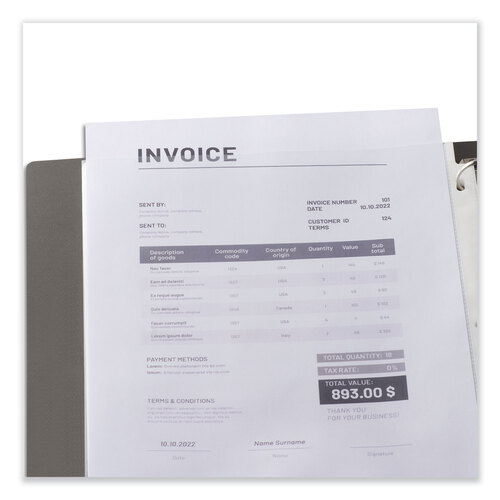 UNV21126 - Universal - Top-Load Poly Sheet Protectors, Std Gauge, Nonglare, Clear, 50/Pack