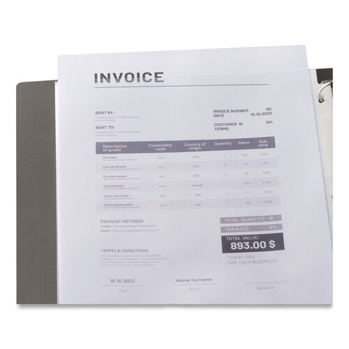 UNV21132 - Universal - Top-Load Poly Sheet Protectors, Heavy Gauge, Letter Size, Clear, 100/Pack