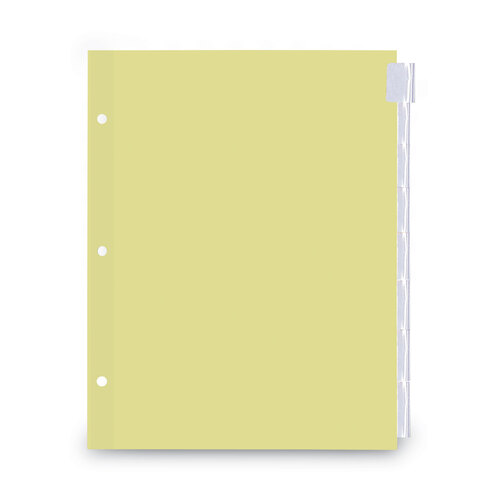 UNV21873 - Universal - Insertable Tab Index, 8-Tab, 11 x 8.5, Buff, Clear Tabs, 6 Sets