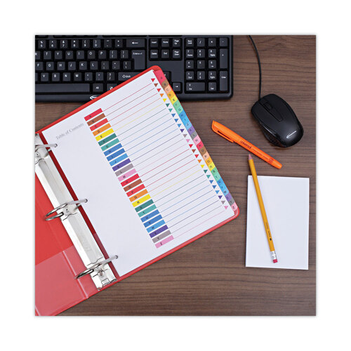 UNV24812 - Universal - Deluxe Table of Contents Dividers for Printers, 26-Tab, A to Z, 11 x 8.5, White, 1 Set