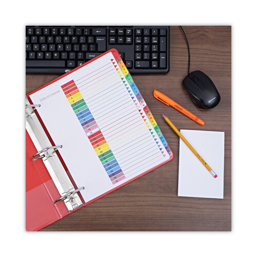UNV24814 - Universal - Deluxe Table of Contents Dividers for Printers, 31-Tab, 1 to 31, 11 x 8.5, White, 1 Set
