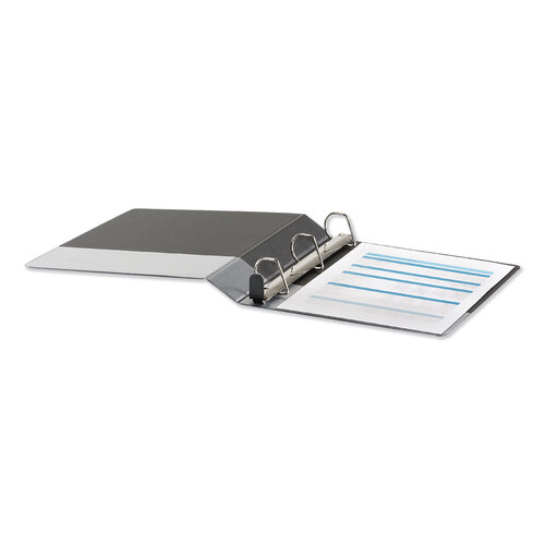UNV30721 - Universal - Deluxe Easy-to-Open D-Ring View Binder, 3 Rings, 1.5&quot; Capacity, 11 x 8.5, Black