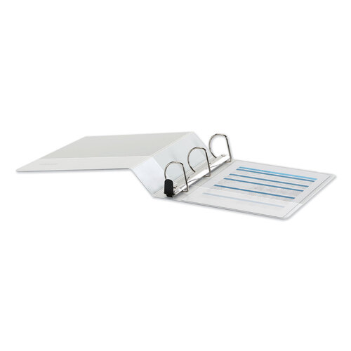 UNV30732 - Universal - Deluxe Easy-to-Open D-Ring View Binder, 3 Rings, 2&quot; Capacity, 11 x 8.5, White