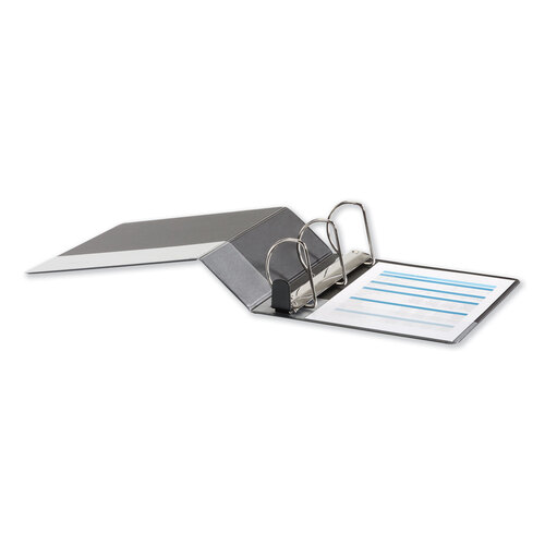 UNV30753 - Universal - Deluxe Easy-to-Open D-Ring View Binder, 3 Rings, 4&quot; Capacity, 11 x 8.5, Black