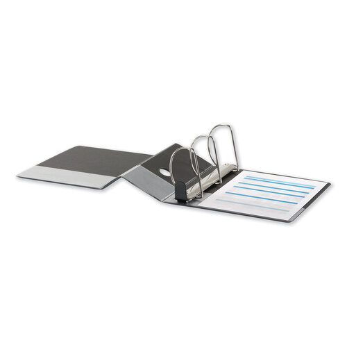 UNV30755 - Universal - Deluxe Easy-to-Open D-Ring View Binder, 3 Rings, 5&quot; Capacity, 11 x 8.5, Black