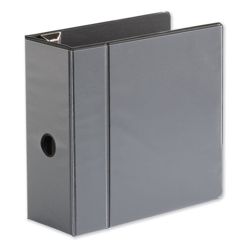 UNV30755 - Universal - Deluxe Easy-to-Open D-Ring View Binder, 3 Rings, 5&quot; Capacity, 11 x 8.5, Black