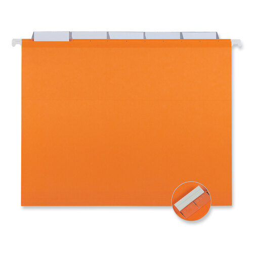 UNV34112 - Universal - Deluxe Reinforced Recycled Hanging File Folders, Letter Size, 1/5-Cut Tabs, Assorted, 25/Box