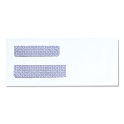 UNV35213 - Universal - Double Window Business Envelope, #8 5/8, Square Flap, Gummed Closure, 3.63 x 8.88, White, 500/Box