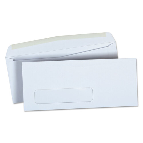 UNV35219 - Universal - Open-Side Business Envelope, 1 Window, #9, Square Flap, Gummed Closure, 3.88 x 8.88, White, 500/Box