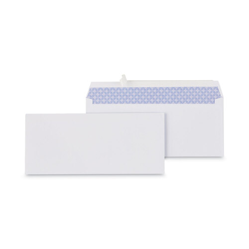 UNV36004 - Universal - Peel Seal Strip Security Tint Business Envelope, #10, Square Flap, Self-Adhesive Closure, 4.13 x 9.5, White, 100/Box